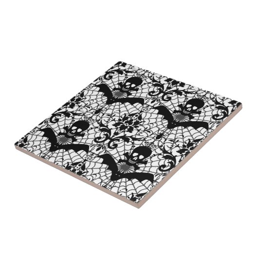 ハロウィンのダマスク織 タイル (側面)