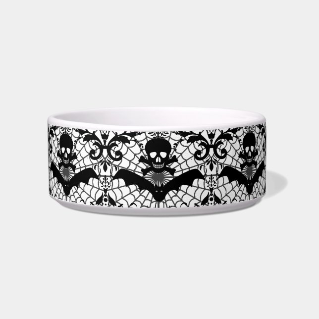 ハロウィンのダマスク織 ボウル (正面)