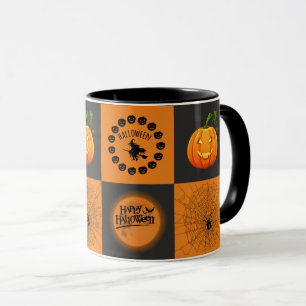 ハロウィンのチェス盤 マグカップ