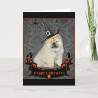 ハロウィンのチャウチャウ カード