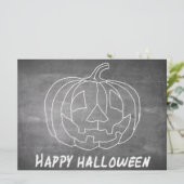 ハロウィンのチョークボード風カボチャ (スタンド正面)