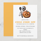 ハロウィンのチリ料理コンテスト 招待状 (正面/裏面)