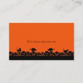 ハロウィンのテーマの名刺のハロウィンの収穫 名刺 (裏面)