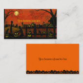 ハロウィンのテーマの名刺 名刺 (正面/裏面)