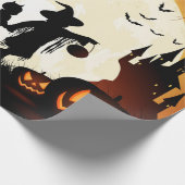 ハロウィンのテーマの無光沢の包装紙 ラッピングペーパー (角)