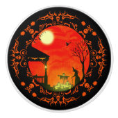 ハロウィンのテーマのwitchyキャビネットの/furnitureのノブ セラミックノブ (正面)