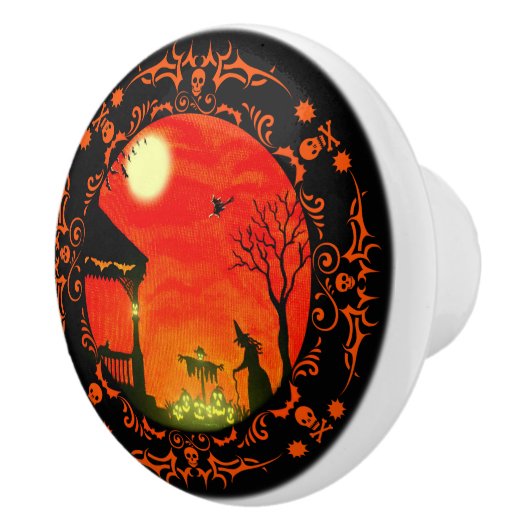 ハロウィンのテーマのwitchyキャビネットの/furnitureのノブ セラミックノブ (右)