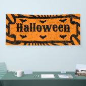 ハロウィンのディストressedデザイン 横断幕 (トレードショー)