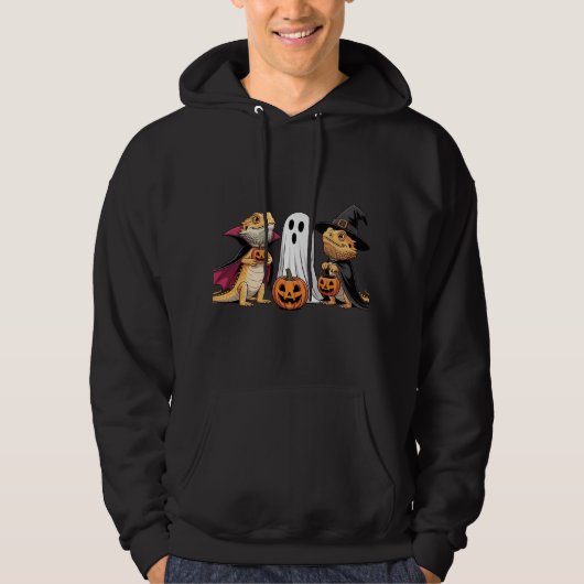 ハロウィンのトカゲトリオのコスチューム パーカ (正面)