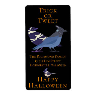 ハロウィンのトリックオアツイート住所 ラベル