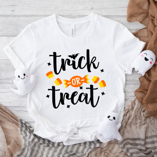 ハロウィンのトリック・オア・トリートのテキストデザイン トライブレンドTシャツ