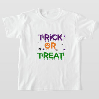 ハロウィンのトリック・オア・トリートの楽しいパンプキン 🎃 Tシャツ