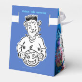 ハロウィンのトリック・オア・トリートモンスターの好意箱 フェイバーボックス (裏面サイド)