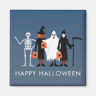 ハロウィンのトリック・オア・トリート マグネット