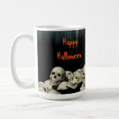 ハロウィンのドクロと名言 コーヒーマグカップ (左)