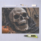 ハロウィンのドクロと魔法 薄葉紙 (クラフト)