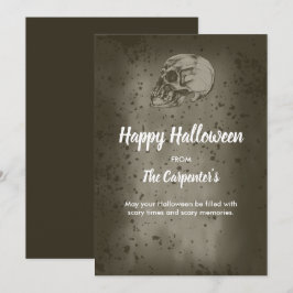 ハロウィンのドクロ シーズンカード