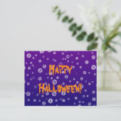 ハロウィンのドクロ ポストカード (スタンド正面)