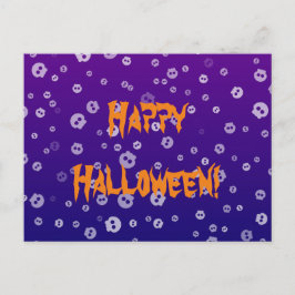 ハロウィンのドクロ ポストカード