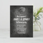 ハロウィンのドクロ 招待状 (スタンド正面)