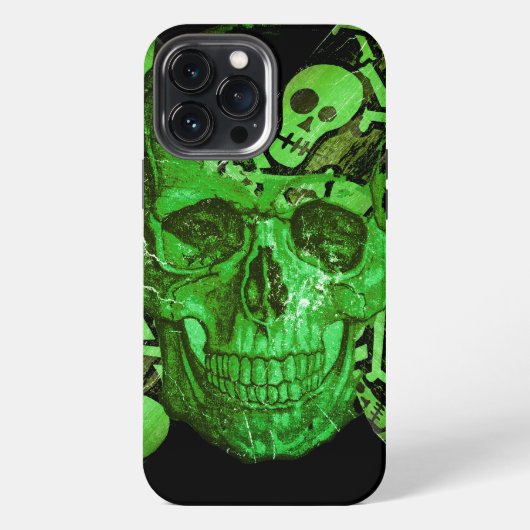 ハロウィンのドクロ #2 iPhoneケース (裏面)