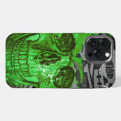 ハロウィンのドクロ #4 iPhoneケース (裏面横)