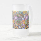 ハロウィンのドラゴンによって曇らされるマグ フロストグラスビールジョッキ (正面右)