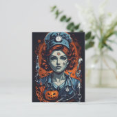 ハロウィンのナース ポストカード (スタンド正面)