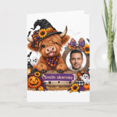 ハロウィンのハイランドカウ オリジナルグッズ カード (正面)