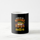 ハロウィンのハムスターはおばけとお菓子で元気_1 コーヒーマグカップ (中央)