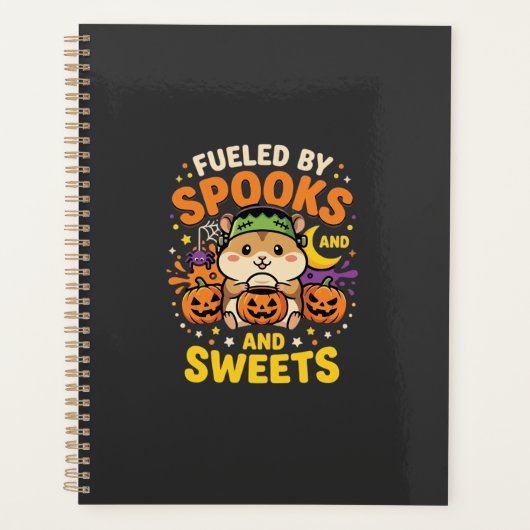 ハロウィンのハムスターはおばけとお菓子で元気_1 プランナー手帳 (正面)