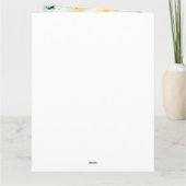 ハロウィンのバセットハウンドとカボチャ　怖い カード (裏面)