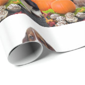 ハロウィンのバセットハウンド犬の包装紙 ラッピングペーパー (ロールコーナー)