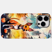 ハロウィンのバセンジーとかぼちゃの怖いデザイン Case-Mate iPhoneケース (裏面 (横))