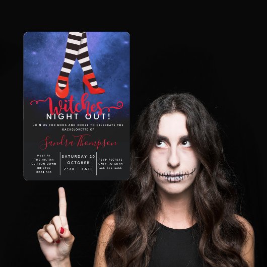 ハロウィンのバチェラレッテパーティー 魔法使いの夜 招待状