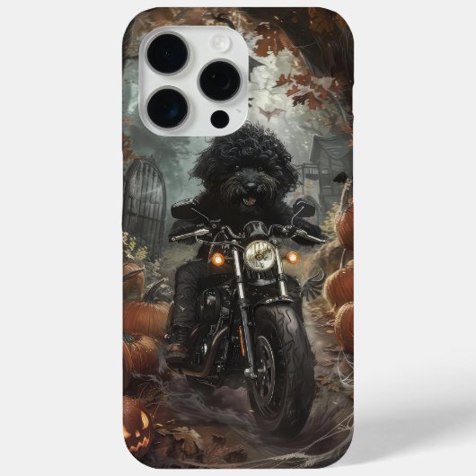 ハロウィンのバーニドゥードル バイクに乗る 怖い Case-Mate iPhoneケース (裏面)