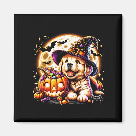 ハロウィンのパピードッグ マグネット (正面)