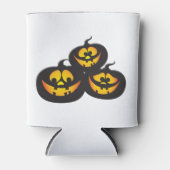 ハロウィンのパンプキンおもしろ顔 缶クーラー (正面)