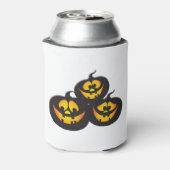 ハロウィンのパンプキンおもしろ顔 缶クーラー (缶裏面)