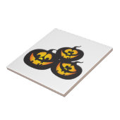ハロウィンのパンプキンのかわいい顔 タイル (側面)