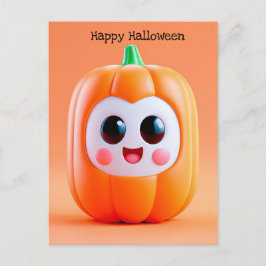 ハロウィンのパンプキンのグリーティングポストカード ポストカード
