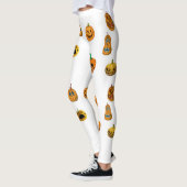 ハロウィンのパンプキンを着てみよう レギンス (左)
