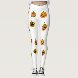 ハロウィンのパンプキンを着てみよう レギンス