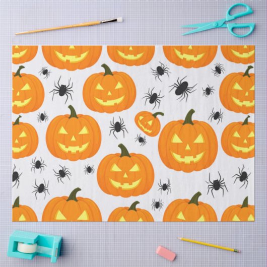 ハロウィンのパンプキンパレード 薄葉紙 (クラフト)