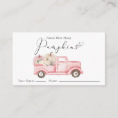 ハロウィンのパンプキン数当てゲーム エンクロージャーカード (正面)