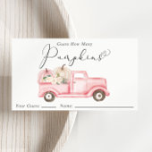 ハロウィンのパンプキン数当てゲーム エンクロージャーカード