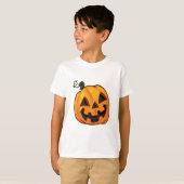 ハロウィンのパンプキンTシャツ 面白いカボチャ柄 Tシャツ (正面フル)
