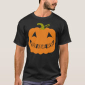 ハロウィンのパーソナライズなカボチャ Tシャツ (正面)