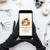 ハロウィンのパーティー不気味を手に入れる可愛い時間 招待状