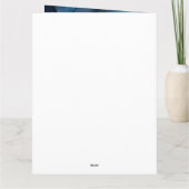 ハロウィンのビションフリーゼとカボチャの怖いデザイン カード (裏面)